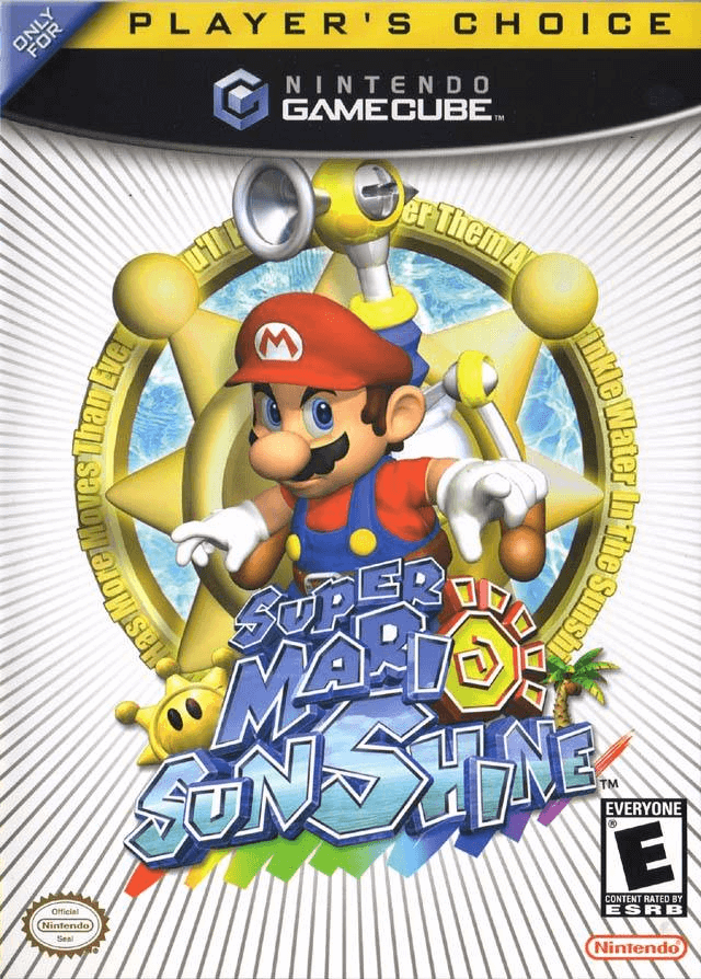 Super Mario Sunshine Super Pak box art for Gamecube
